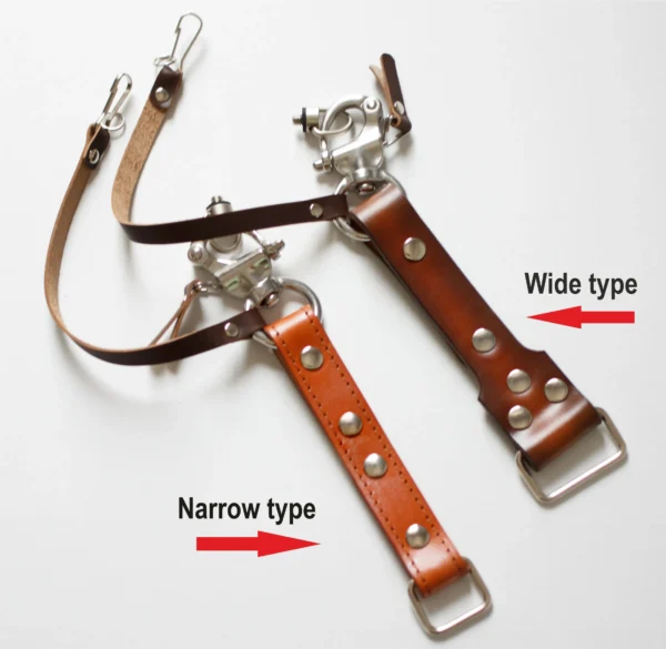Pair of Leather slider - Image 3