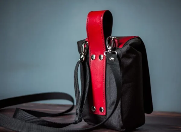 Lens Pouch with black canvas - Image 4