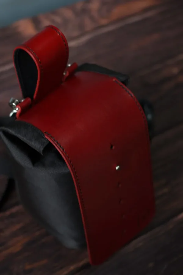 Lens Pouch with black canvas - Image 2