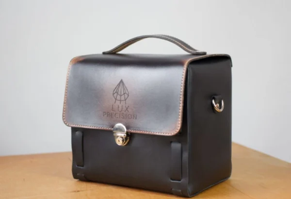 Small Leather camera bag with your logo