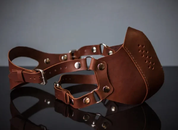 Leather steampunk mask - Image 6
