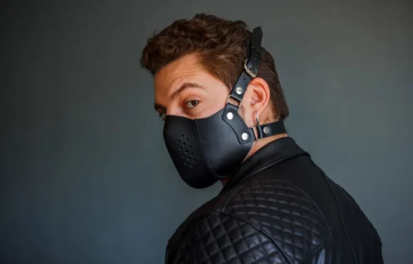 Leather steampunk mask