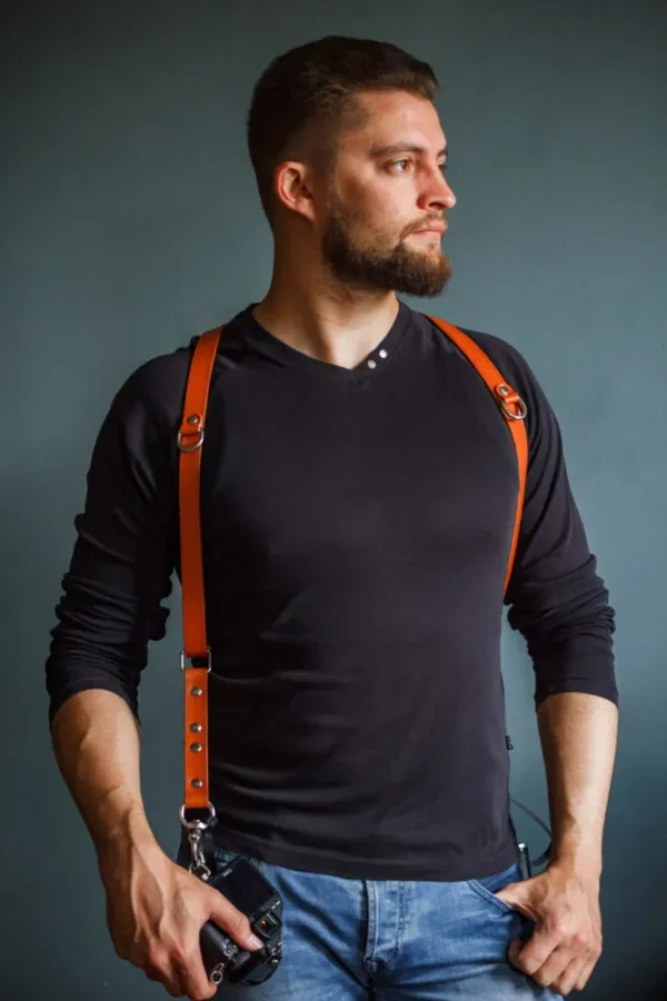 Personalized narrow camera straps with stitching - Image 2