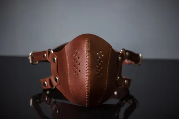 Leather steampunk mask - Image 8