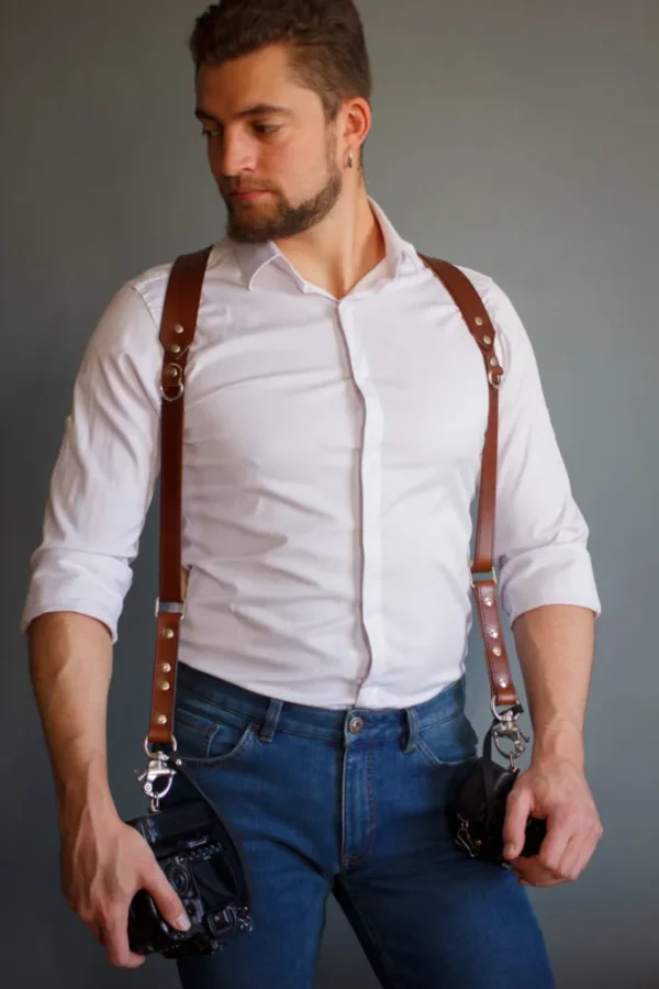Сombined strap width camera harness with stitching - Image 6