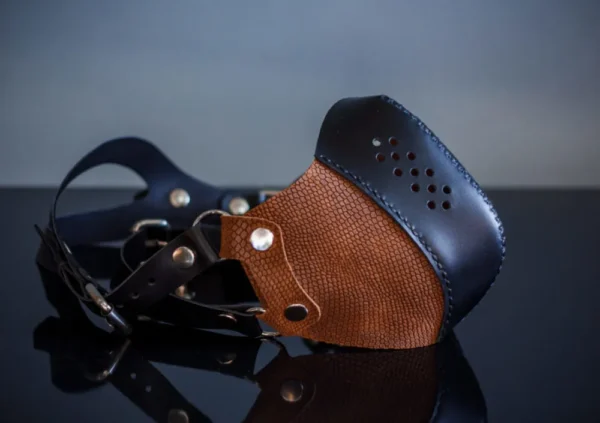 Leather steampunk mask - Image 9